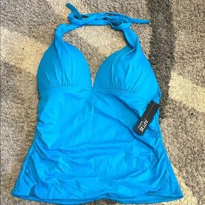 Apt. 9 Women's Blue Halter Swim Top